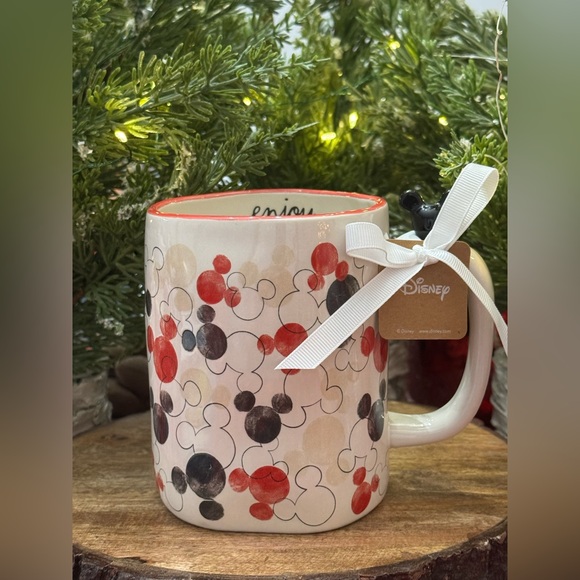 ✨ Brand New w/Tags Rae Dunn Disney enjoy Mug featuring Mickey Mouse Ears ✨ - Picture 2 of 13